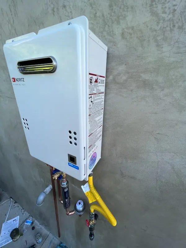 Tankless water heater installation for Millbrook homes